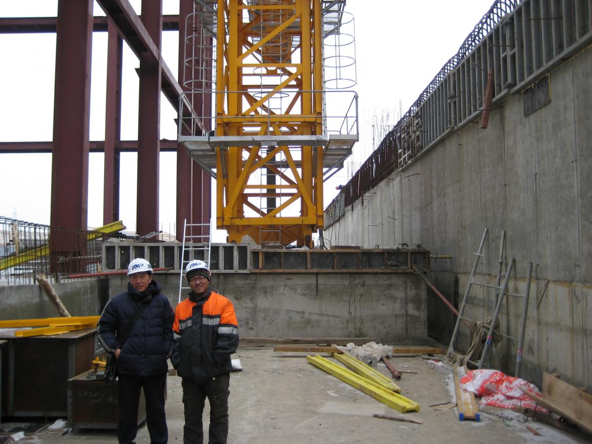 Поставка китайского башенного крана QTZ315 на АЭС